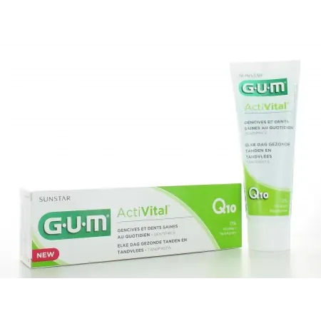 Dentifrice ActiVital Q10 GUM Sunstar 75ml