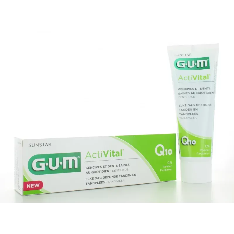 Dentifrice ActiVital Q10 GUM Sunstar 75ml