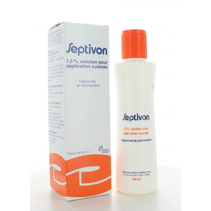 Septivon 1,5% Solution pour Application Cutanée 250 ml