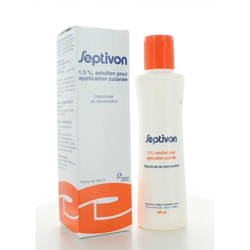 Septivon 1,5% Solution pour Application Cutanée 250ml
