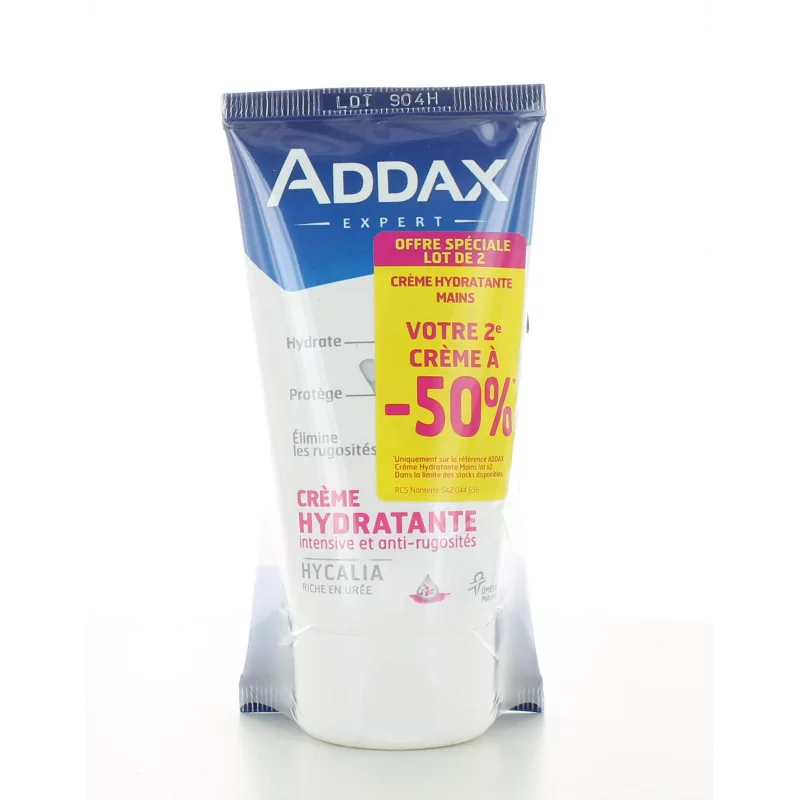 Crème Hydratante Intensive Mains Addax 2X75 ml