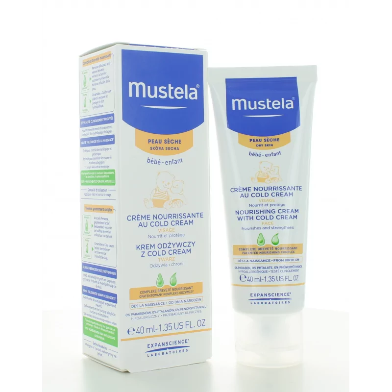 Mustela Crème Nourrissante Cold Cream Visage 40 ml - Univers Pharmacie