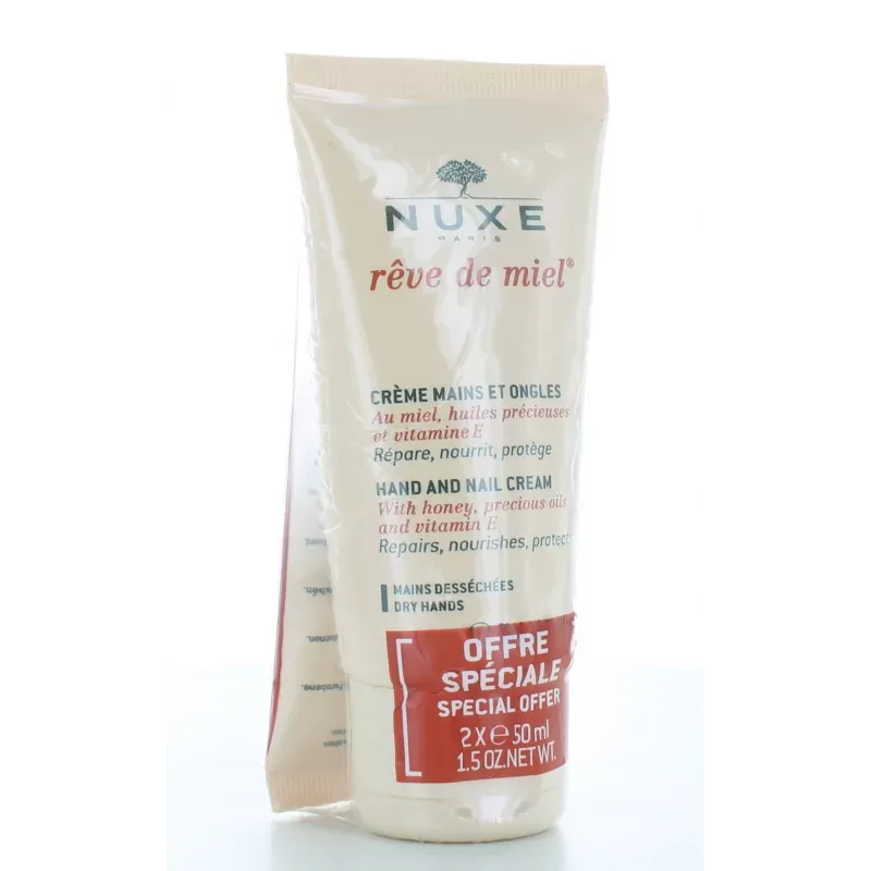 Nuxe Rêve de Miel Crème Mains et Ongles 2X50 ml