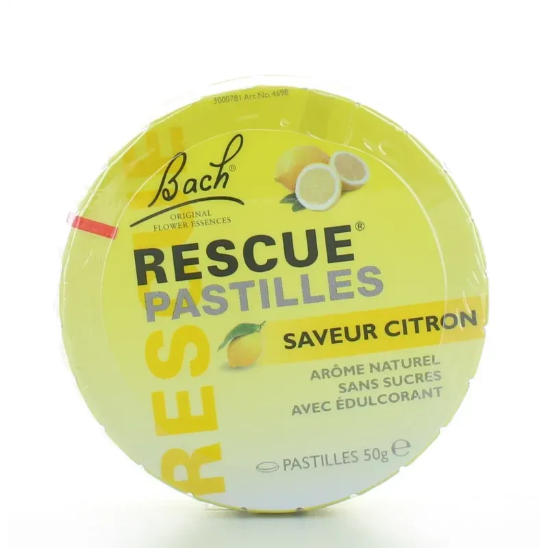 Rescue Pastilles Citron Fleurs de Bach 50 g