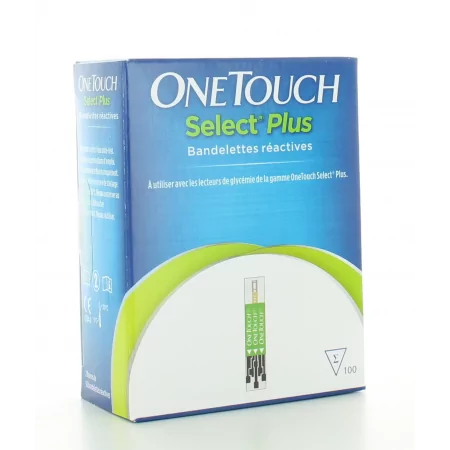 Bandelettes Réactives Select Plus One Touch X100 - Univers Pharmacie