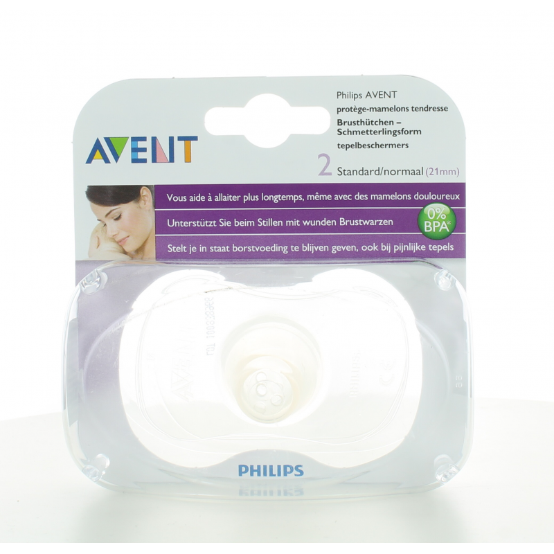 Protège-mamelons Tendresse 21 mm Philips Avent X2 Protège-mamelons Tendresse 21 mm Philips Avent X2