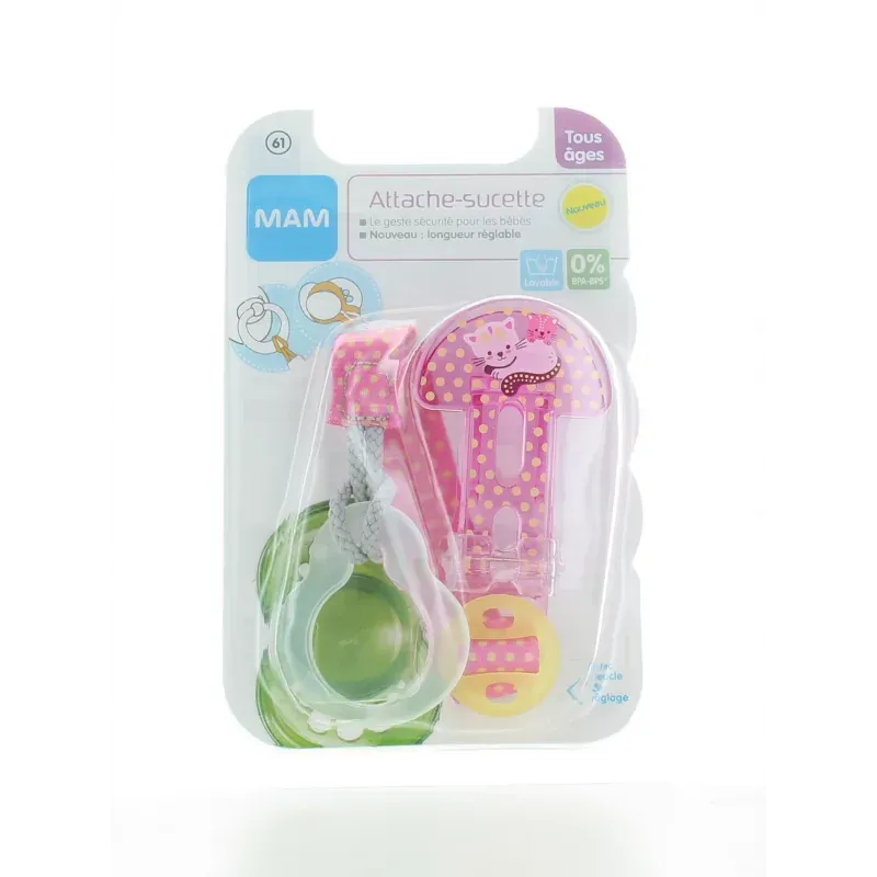 MAM Attache-sucette tous âge  - Univers Pharmacie