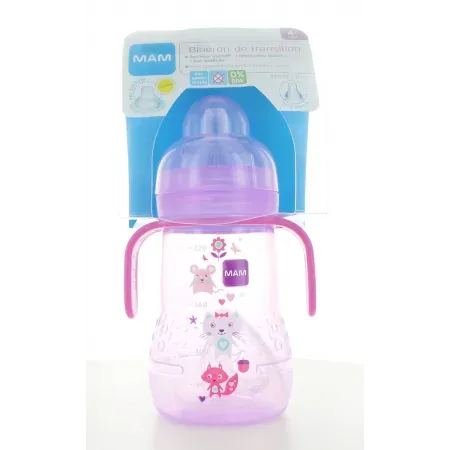 Biberon de Transition Rose 4M+ Mam