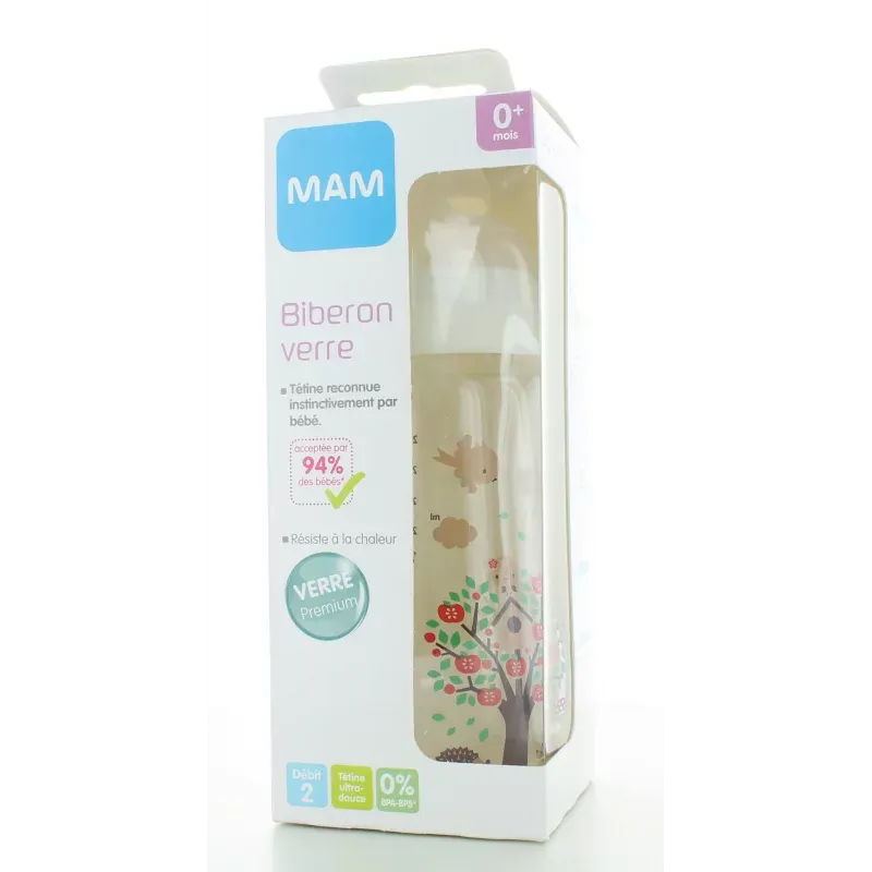 MAM Biberon en Verre 260ml - Univers Pharmacie