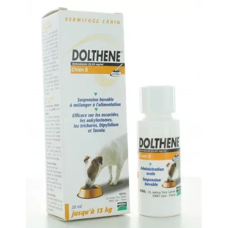 Vermifuge Dolthene Chien S jusqu'à 13kg 20ml