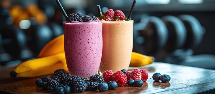 smoothies aux baies rouges et graines de chia