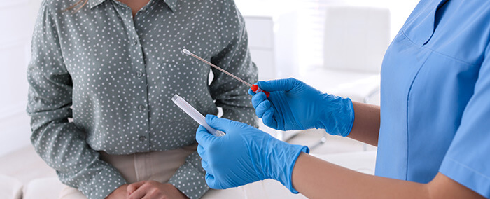 ecouvillon de test pour le depistage de la chlamydia