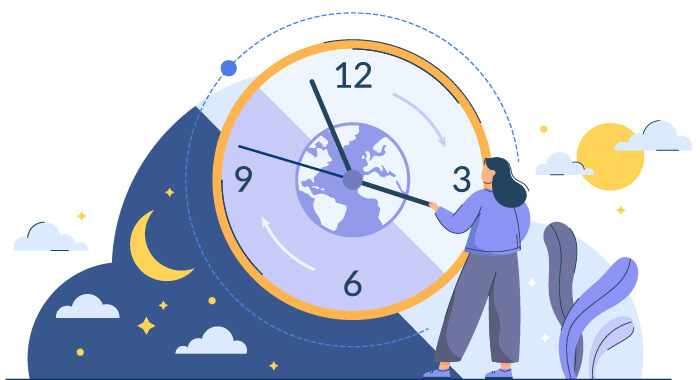 illustration de la chronobiologie