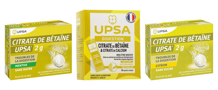 3 présentations de citrate de bétaïne