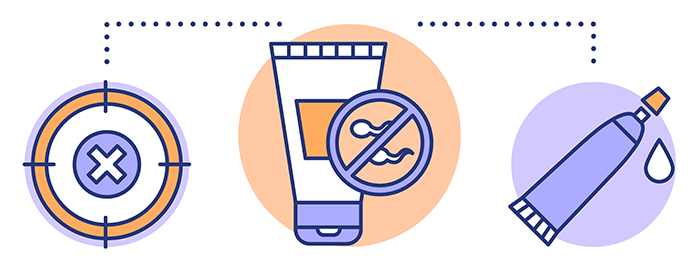 illustration de spermicides
