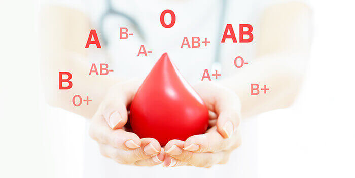 image illustrant les différents groupes sanguins