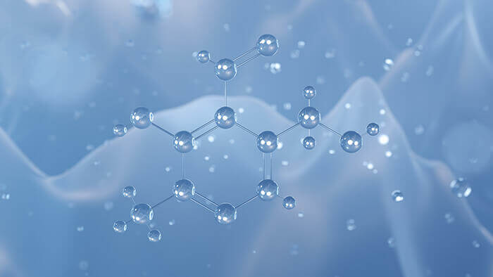 schéma de la structure moléculaire d'une vitamine