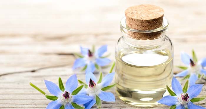 flacon d'huile de bourrache