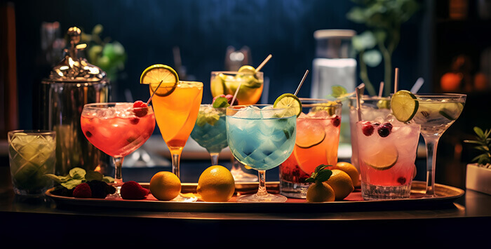 mocktails de toutes les couleurs