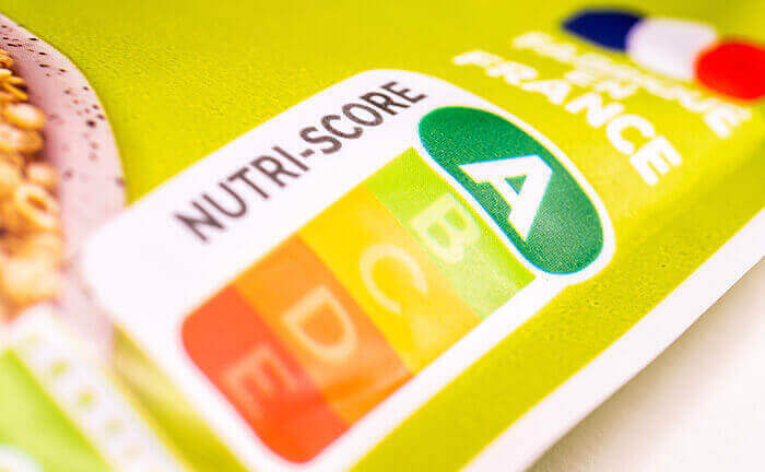 emballage de nourriture estampillé par le nutri-score