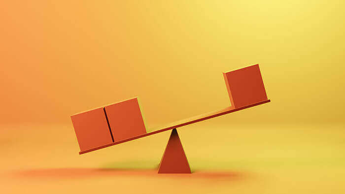 image figurative signifiant le déséquilibre