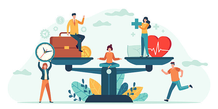 illustration de personnes en bonne santé