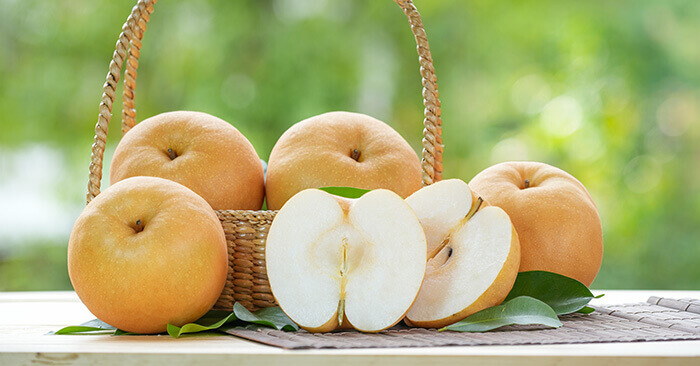 nashis dans un panier