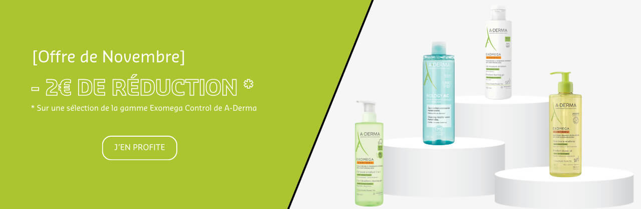 bannière de promotion A-derma Exomega Control