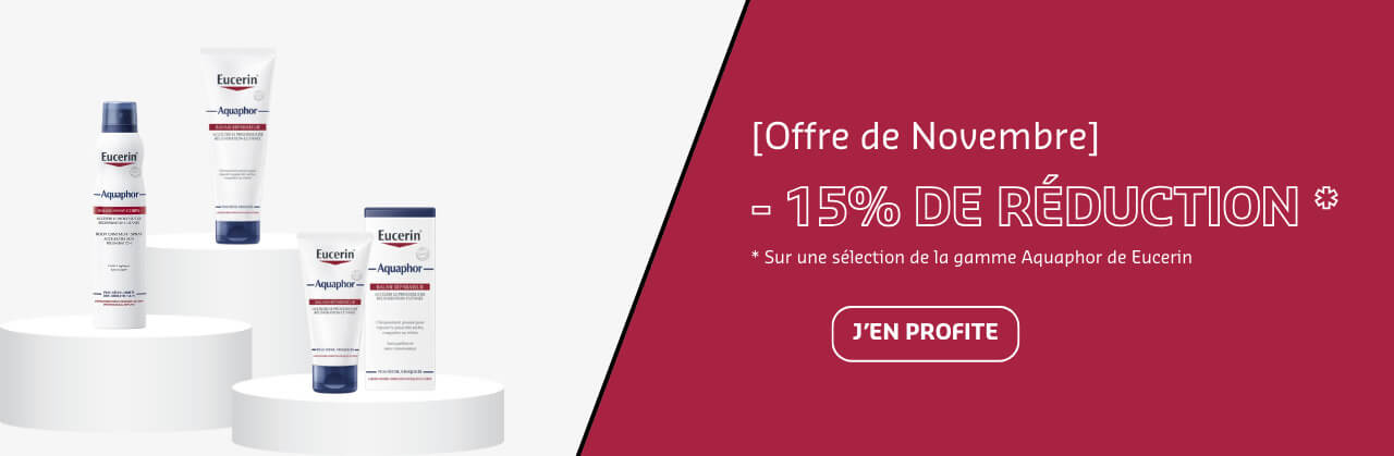 bannière de promotione Eucerin Aquaphor