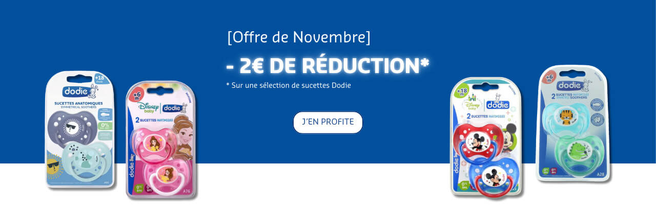 bannière de promotion Sucettes Dodie