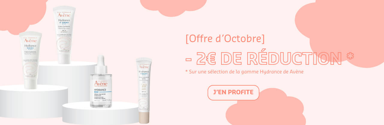 Bannière de promotion Avène Hydrance