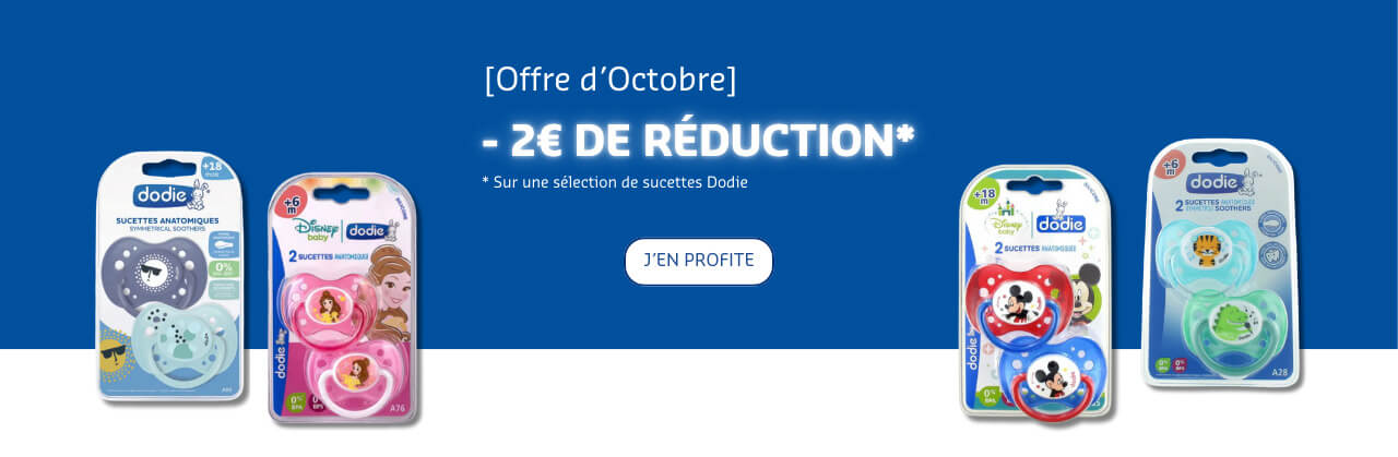 Bannière de promotion Sucettes Dodie