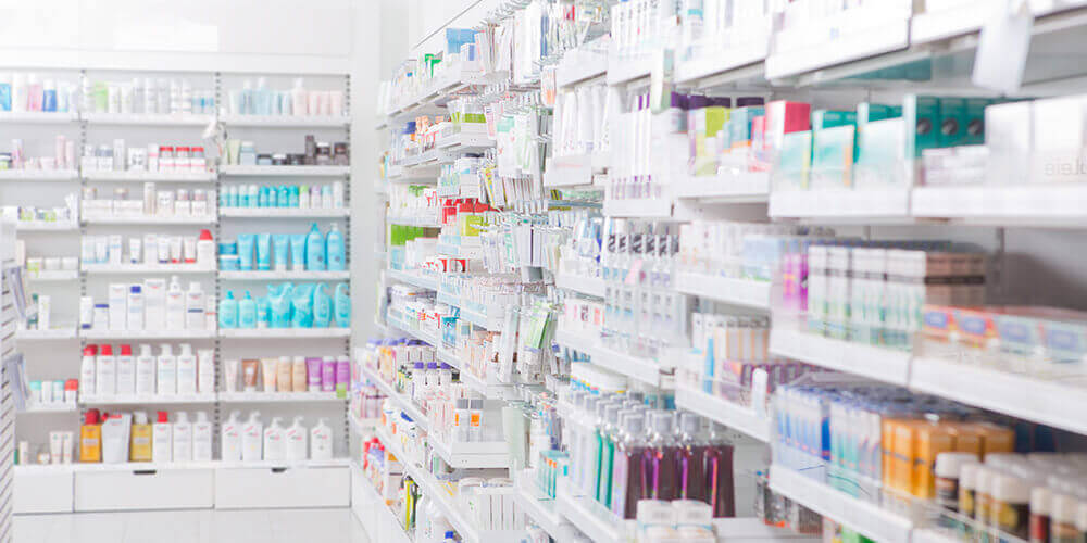 rayons de pharmacie