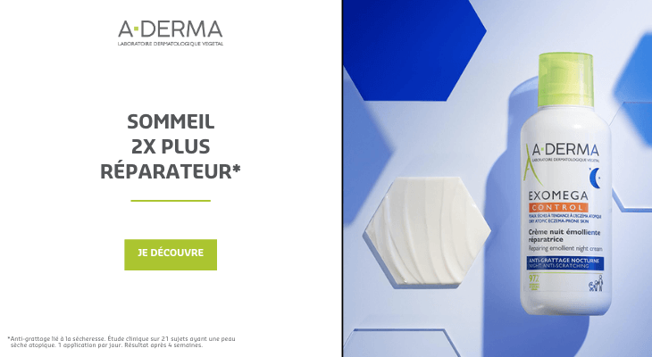 A-Derma Exomega Control Crème Nuit Emolliente Réparatrice 400ml
