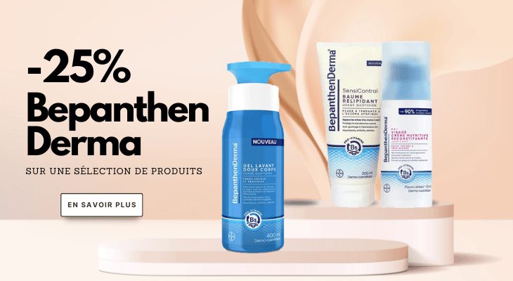 25% de remise sur une sélection de soins de la gamme BepanthenDerma