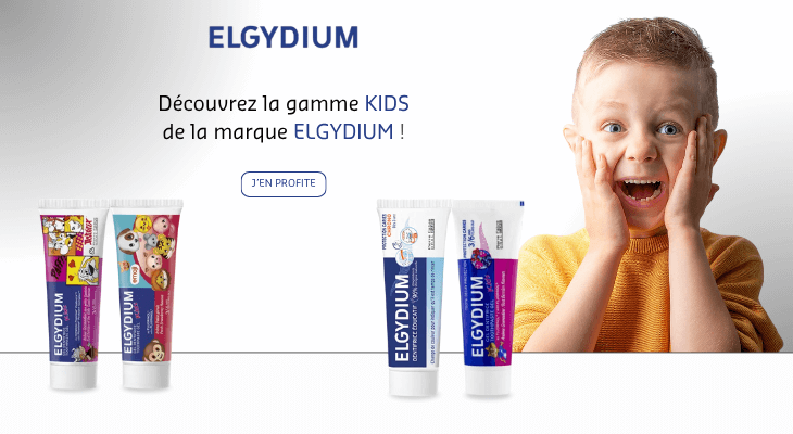 Gamme de soin et d'hygiène bucco-dentaire Elgydium Kids