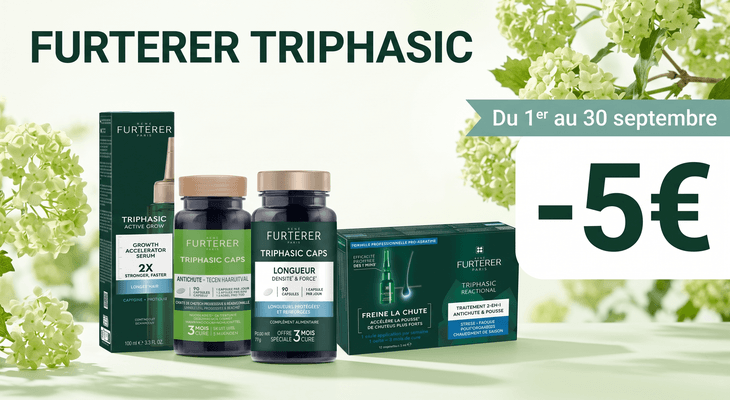 5€ de remise sur la gamme Furterer Triphasic
