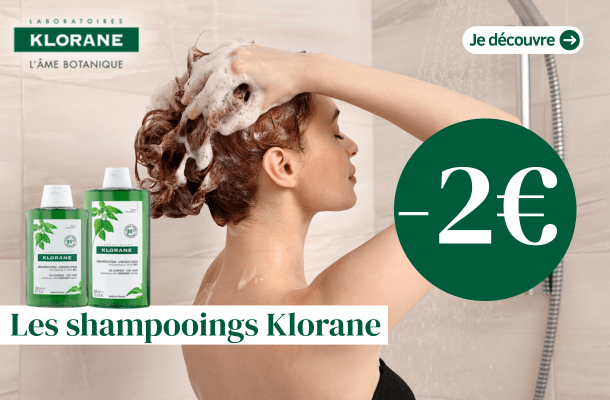 2€ de remise sur les soins capillaires Klorane