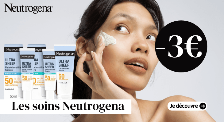 3€ de remise sur une séléction de soins hydratants solaires Neutrogena