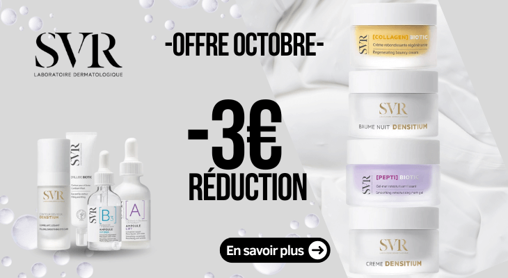 3€ de remise sur les soins anti-âge SVR