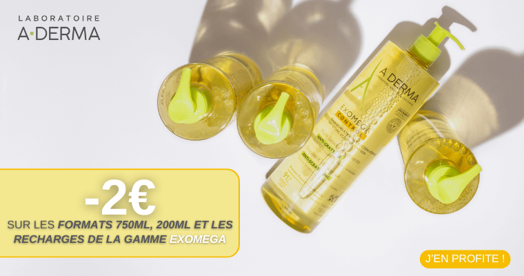 2€ de remise sur la gamme A-Derma Exomega Control