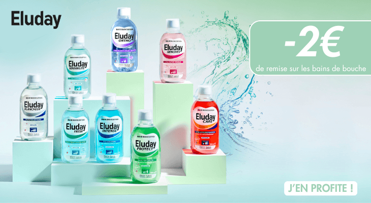 2€ de remise sur les bains de bouche Eluday