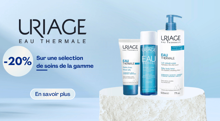 20% de remise sur une sélection de soins Uriage Eau Thermale